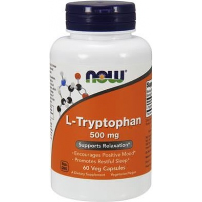 Аминокислоты NOW L-Tryptophan 500 мг 60 капсул