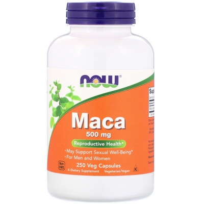 Тестобустер NOW MACA 500 мг 250 капсул
