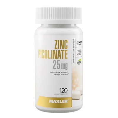 Витамины Maxler Zinc Picolinate 25 мг 120 капсул