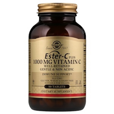 Витамины Solgar Ester - C plus 1000 mg Vitamin C 90 таблеток