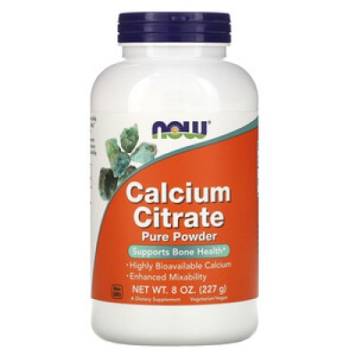 Витамины NOW Calcium Citrate Powder 8 oz 227 гр