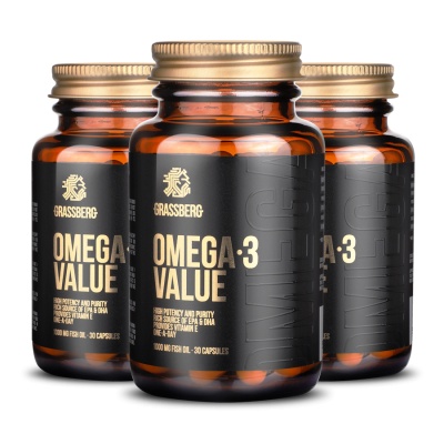 Антиоксидант Grassberg Omega Value 1000 mg 60 капс