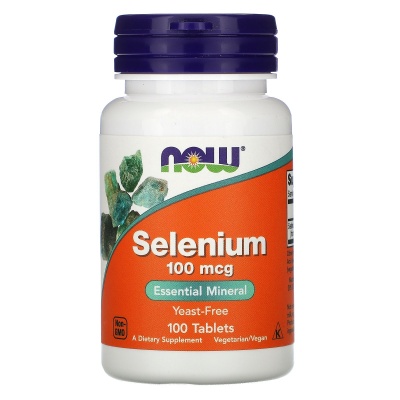Витамины NOW Selenium 100 мкг 100 таблеток