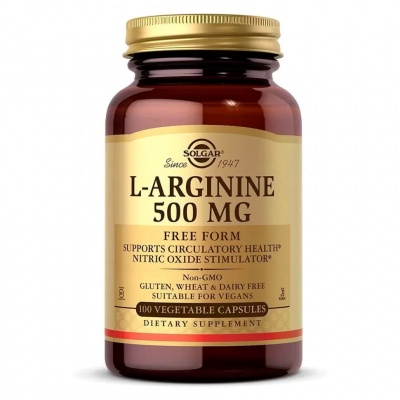 Аминокислота Solgar L-Arginine 500 мг 100 капсул