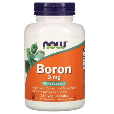 Витамины NOW Boron 3 мг 250 капсул