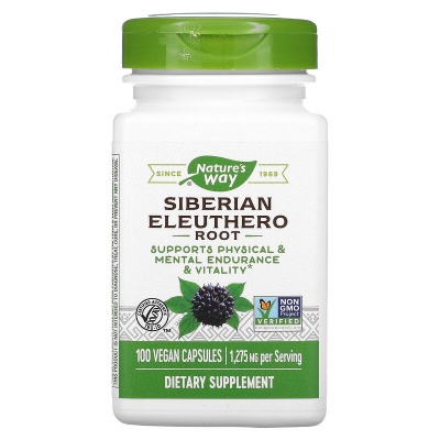 Антиоксидант Nature's Way Siberian Eleuthero Root 100 капсул