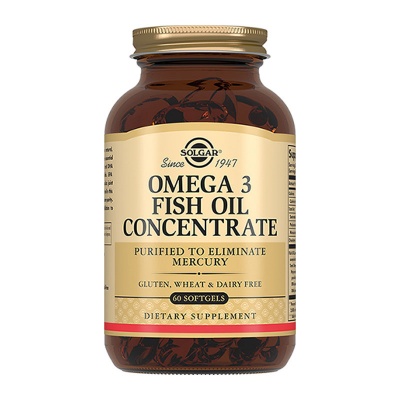 Витамины Solgar Omega-3 Fish oil Concentrate 1000 мг 60 капсул