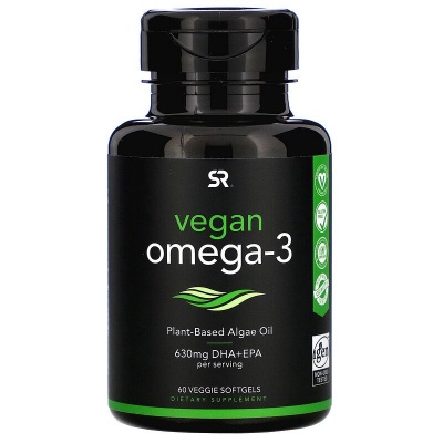 Антиоксидант Sports Research Vegan Omega 3 60 капсул