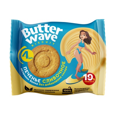 Печенье Mr.Djemius Zero Butter Wawe 36 гр