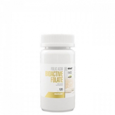 Аминокислота Maxler Folic Acid Bioactive Folate 120 капсул