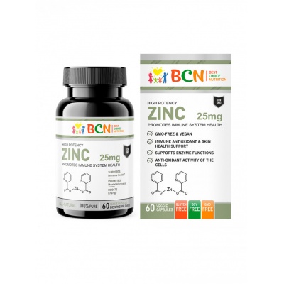 Витамины BCN Zinc 25 мг 60 капсул