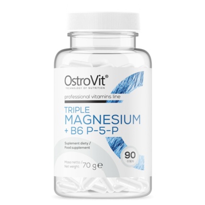Витамины OstroVit Triple Magnesium + B6 90 капсул
