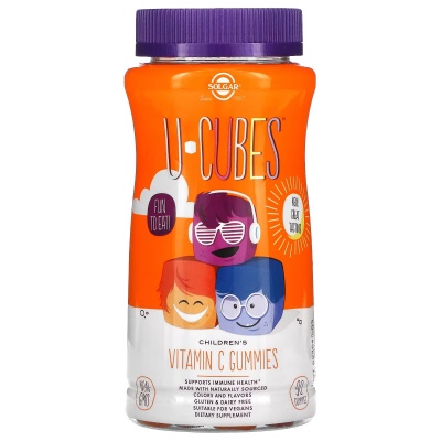 Витамины Solgar U-Cubes Vitamin C Gummeis 90 жевательных таблеток