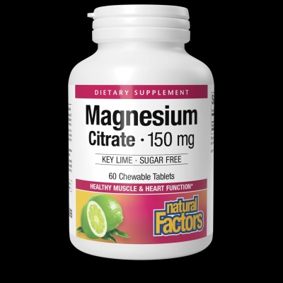 Витамины Natural Factors Magnesium citrate 150 мг 60 капсул