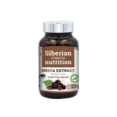 Специальный препарат Siberian Organic Nutrition Экстракт чаги 60 капсул
