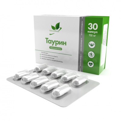 Аминокислота NaturalSupp Taurine 30 капсул