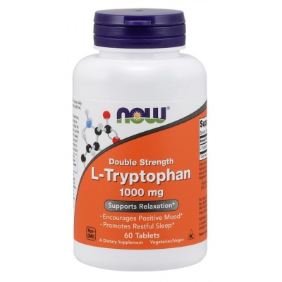 Аминокислота NOW L-Tryptophan 1000 мг 60 таблеток