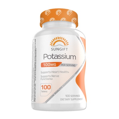 Витамины Sungift Nutrition Potassium 100 мг 100 таблеток