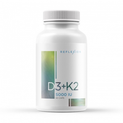 Витамины Reflexion D3+K2 5000 IU 90 капсул