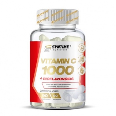 Витамины Syntime Nutrition Vitamin C + Biaflavoinoids 90 капсул