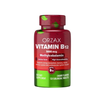 Витамины Orzax B12 5000 мкг 120 капсул