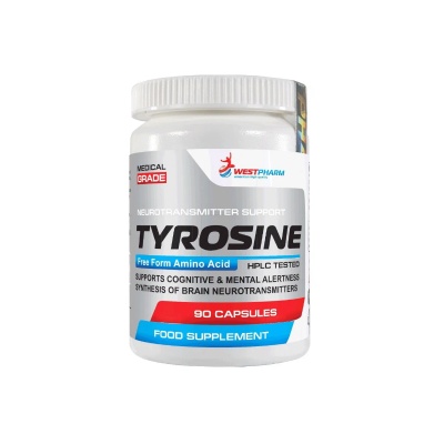 Аминокислота WestPharm Tyrosine 500 мг 90 капсул