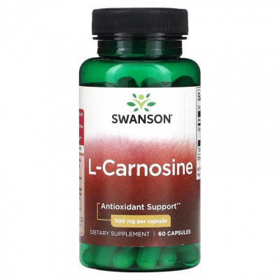 Аминокислота Swanson L-Carnosine 500 мг 60 капсул