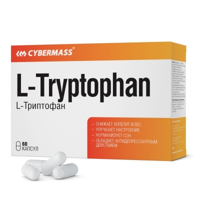 Аминокислота Cybermass L-Tryptophan 650 мг 60 капсул