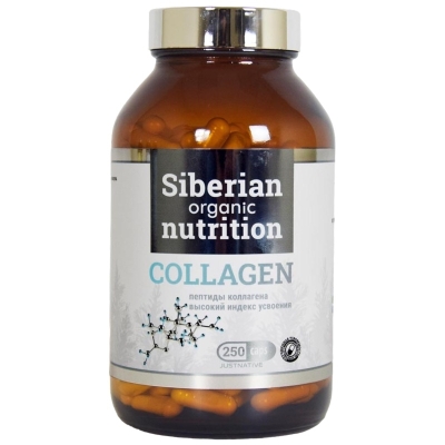 Коллаген Siberian Organic Nutrition пептиды коллагена 250 капсул