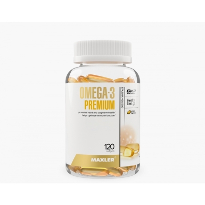 Антиоксидант Maxler Omega-3 Premium EPA/DHA 400/200 120 капсул