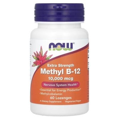 Витамины NOW Methyl B-12 10000 мг 60 леденцов
