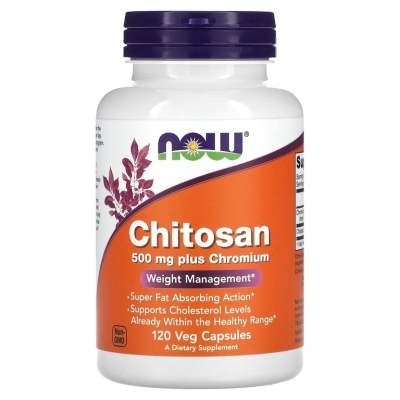 Специальный препарат NOW Chitosan  500 мг 120 капсул