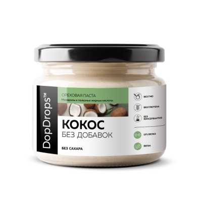 Паста кокосовая DopDrops 250 гр