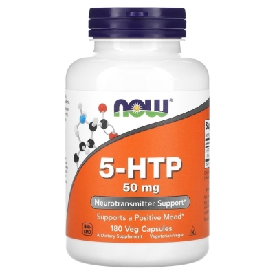 Антиоксидант NOW 5-HTP 50 мг 180 капсул