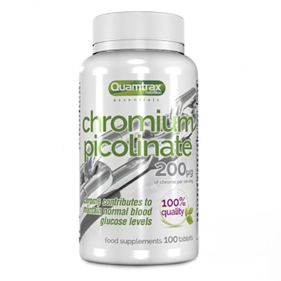 Витамины Quamtrax Nutrition Chromium Picolinate 200 мг 100 таблеток