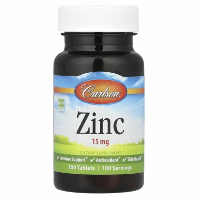 Витамины Carlson Labs Zinc 15 мг 100 таблеток